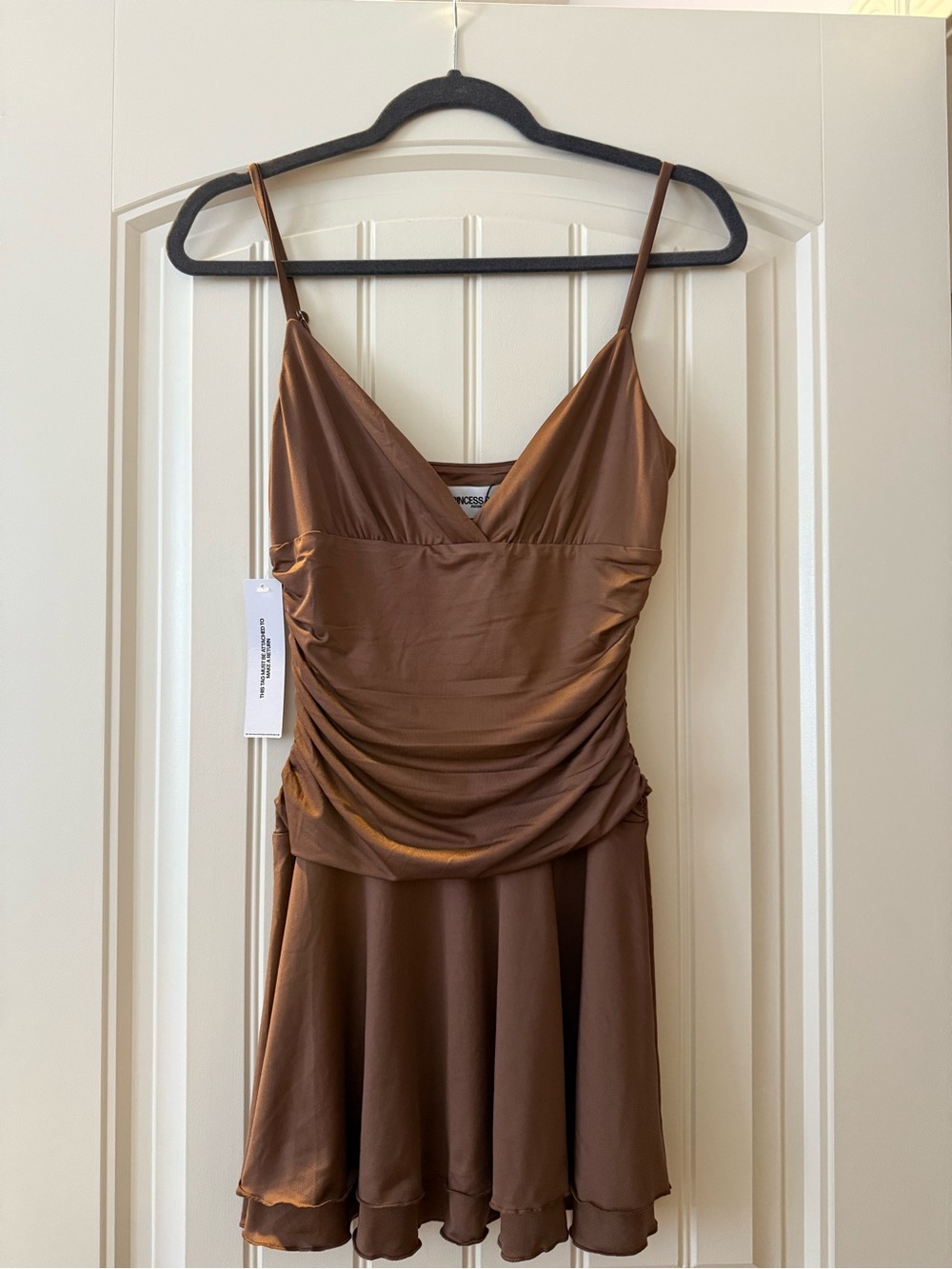 Princess Polly Anderson Mini Dress Chocolate